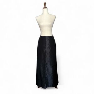Carmen Marc Valvo Black Silk Taffeta Evening Maxi Skirt Black Tie Gala 8